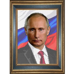 Рисунок на ткани "Путин В.В."