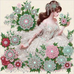 Набор для вышивания бисером и бсинами "Принцесса"