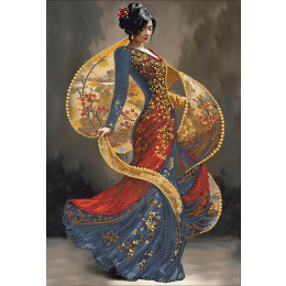 Набор для вышивания бисером и бусинами "Танец ветра"