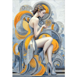 Рисунок на ткани для вышивания бисером и бусинами "Абстракция 2"