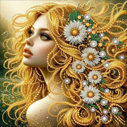 Набор для вышивания бисером и бусинами "Златовласка"