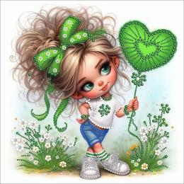 Набор для вышивания бисером и бусинами "Лапочка"