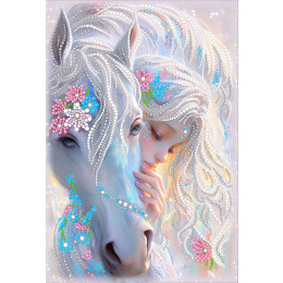 Набор для вышивания бисером и бусинами "Нежная дружба"