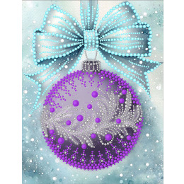 Набор для вышивания бусинами "Новогодние игрушки 9"