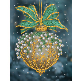 Набор для вышивания бусинами "Новогодние игрушки 10"