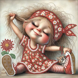 Набор для вышивания бусинами "Улыбочка"