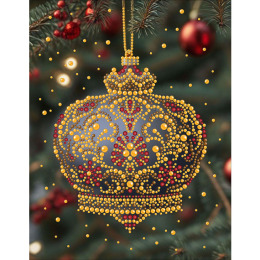 Набор для вышивания бусинами "Новогодние игрушки 12"