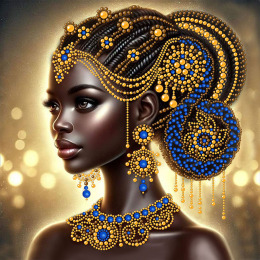 Рисунок на ткани для вышивания бисером и бусинами "Сапфир 2