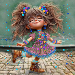 Набор для вышивания бусинами "Прогулка"