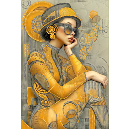 Рисунок на ткани «Абстракция 4»