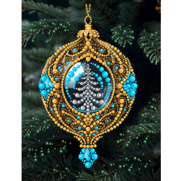 Основа для вышивания Новогодние игрушки 14