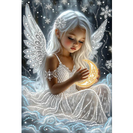 Рисунок на ткани для вышивания бисером Месяц