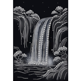 Рисунок на ткане "Водопад"